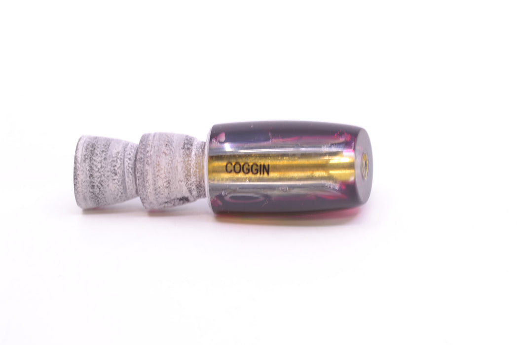 Coggin Lures Blue-Purple Abalone Black-Red Back Tado Lo'ihi Peanut Slant 4.5" 0.3oz