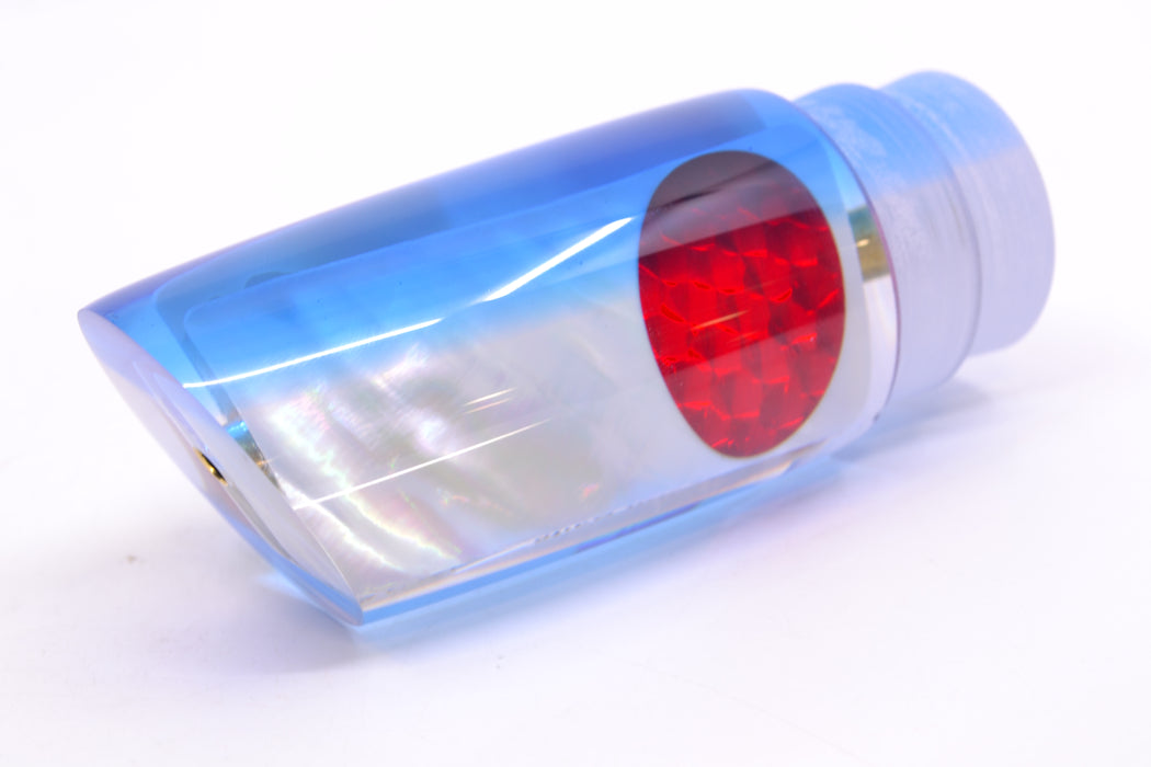 Crampton Baits Real White Ripple MOP Blue Back Red Eyes HoG 14" 6.4oz