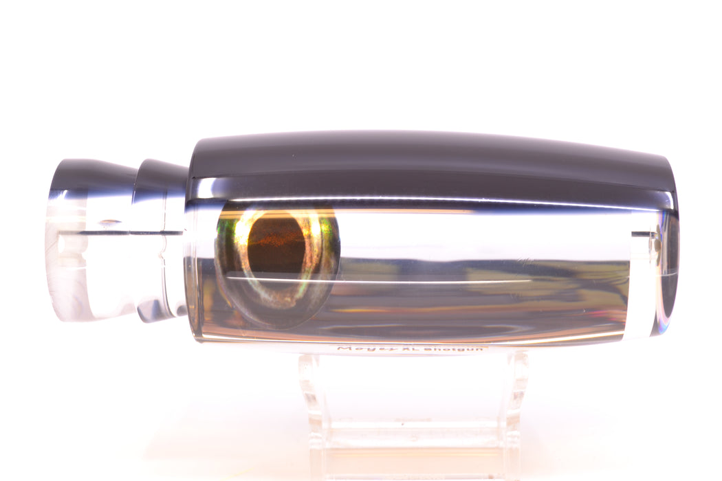 Moyes Lures Clear Mirrored Black Back Taxi Eyes XL Shotgun 14" 8oz