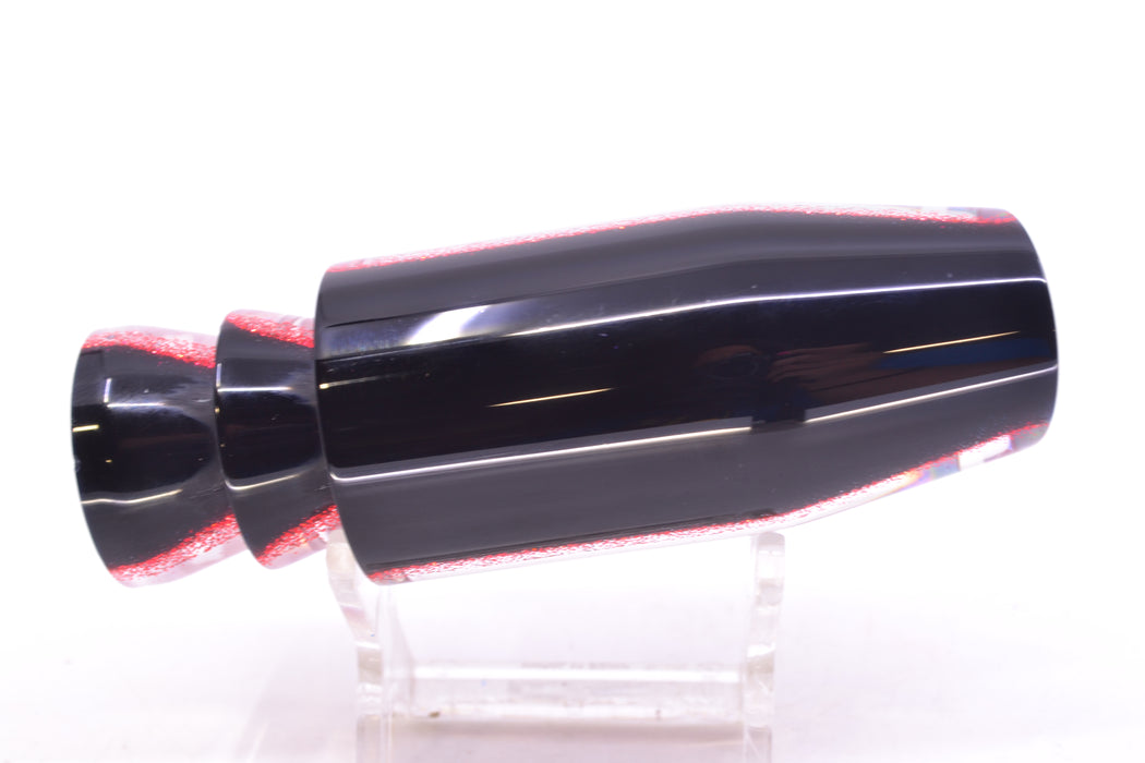 Moyes Lures Rainbow MOP Black-Red Back Taxi Eyes O.S. Plunger 12" 4.2oz GZE