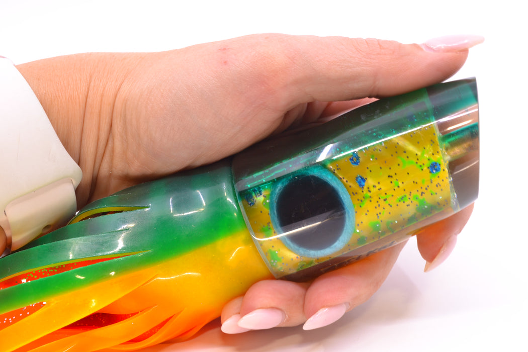 Ali'i Kai Lures Mahi MOP Green Back Medium Plunger 12" 10oz Guacamaya New Pre-Owned GZE