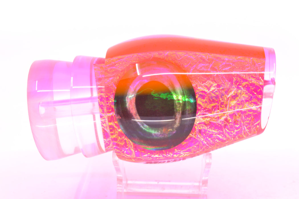 Moyes Lures Pink Dichro Pink Back Taxi Eyes XL Sumo 16" 13oz GZE