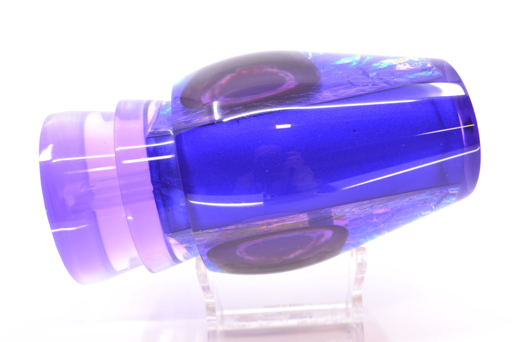 Moyes Lures Pink-Orange-Purple Dichro Purple Back Taxi Eyes XL Sumo 16" 13oz GZE