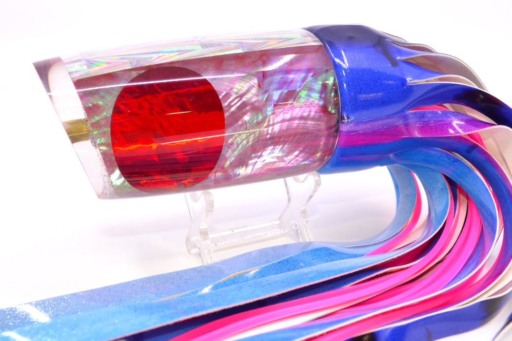 Koya Lures Pink Angel Wing MOP Red Eyes JP XL Lunger 16" 15oz FT Vinyl Blue Dream