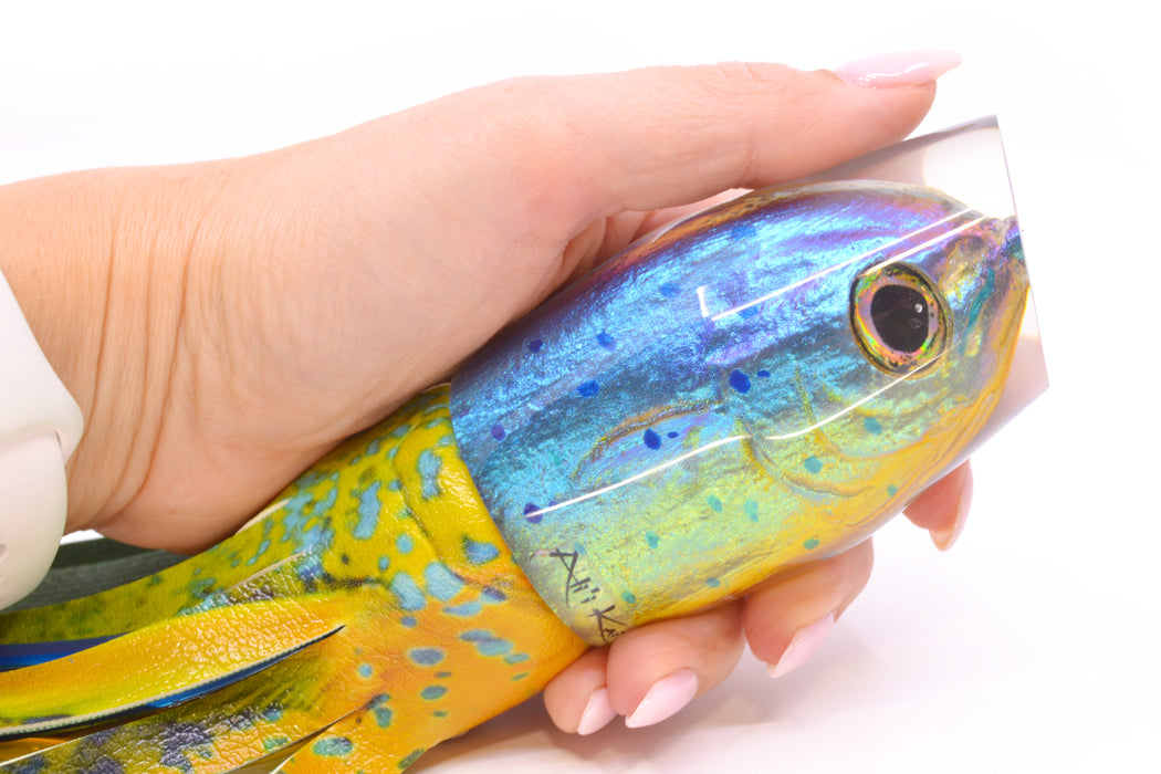 Ali'i Kai Lures Mahi Fish Head "Futa" Tahitian Pirate 14" 9oz ALV Vinyl Mahi GZE