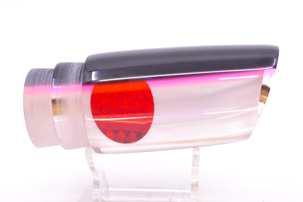 Crampton Baits Real White MOP Black-Pink Back Red Eyes HoG 14" 6.4oz