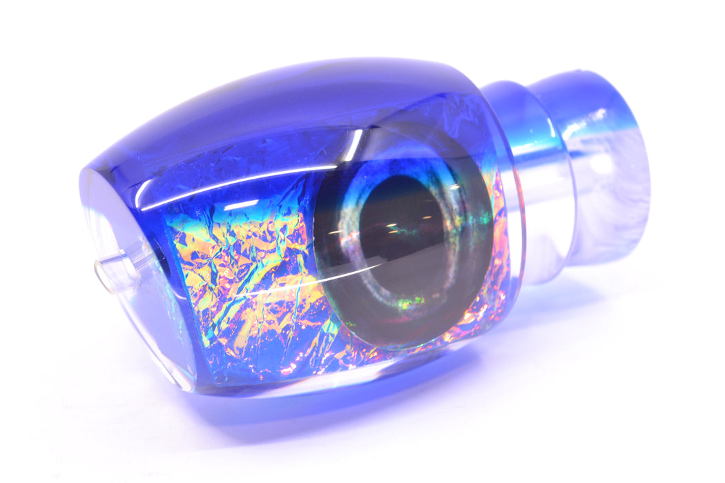 Moyes Lures Blue-Pink Dichro Blue Back Taxi Eyes Large Blaster 14" 6.3oz