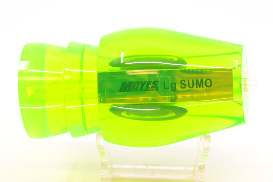 Moyes Lures Chartreuse Mirror Taxi Eyes Large Sumo 14" 8oz