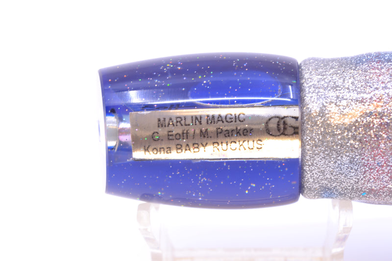 Marlin Magic Tahitian MOP Blue Back Taxi Eyes Baby Ruckus 10" 6.5oz Skirted Blue-Silver/Pink