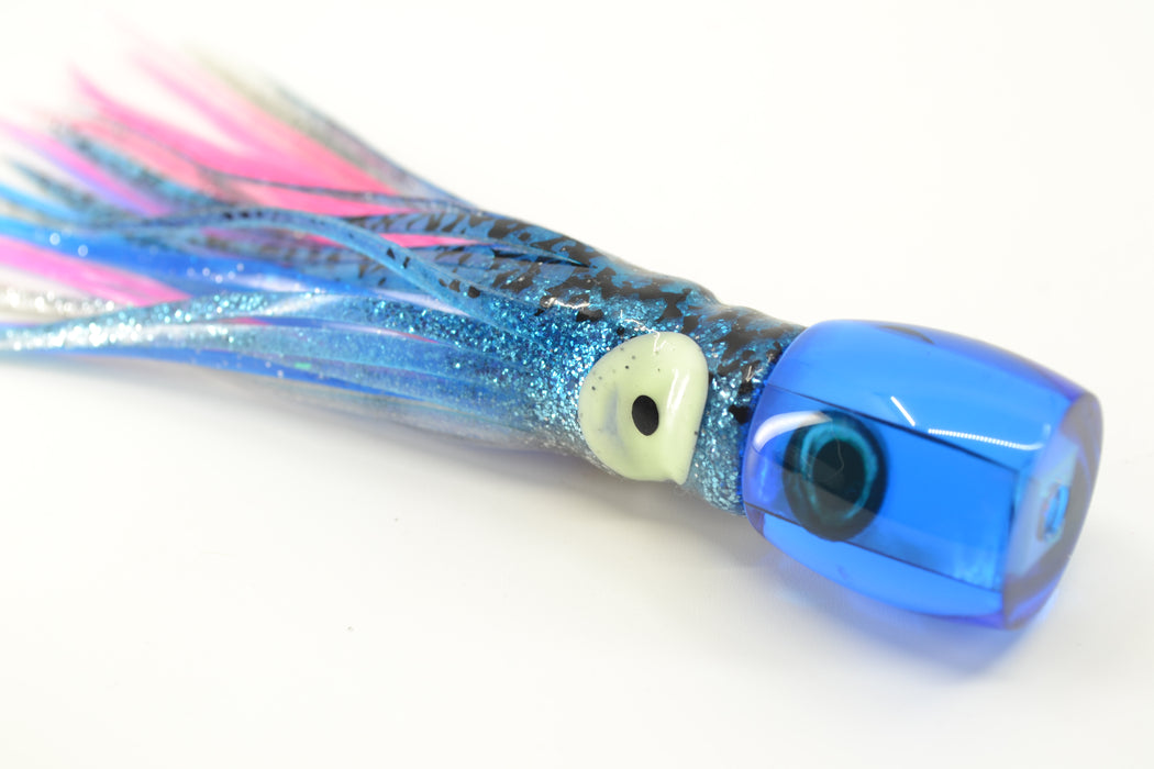 Moyes Lures Blue MOP Tang 5" 3oz Skirted Blue-Clear-Pink