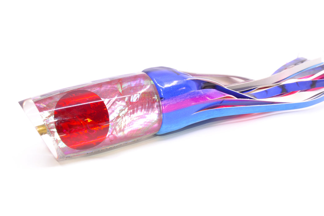 Koya Lures Pink Angel Wing MOP Red Eyes JP XL Lunger 16" 15oz FT Vinyl Blue Dream