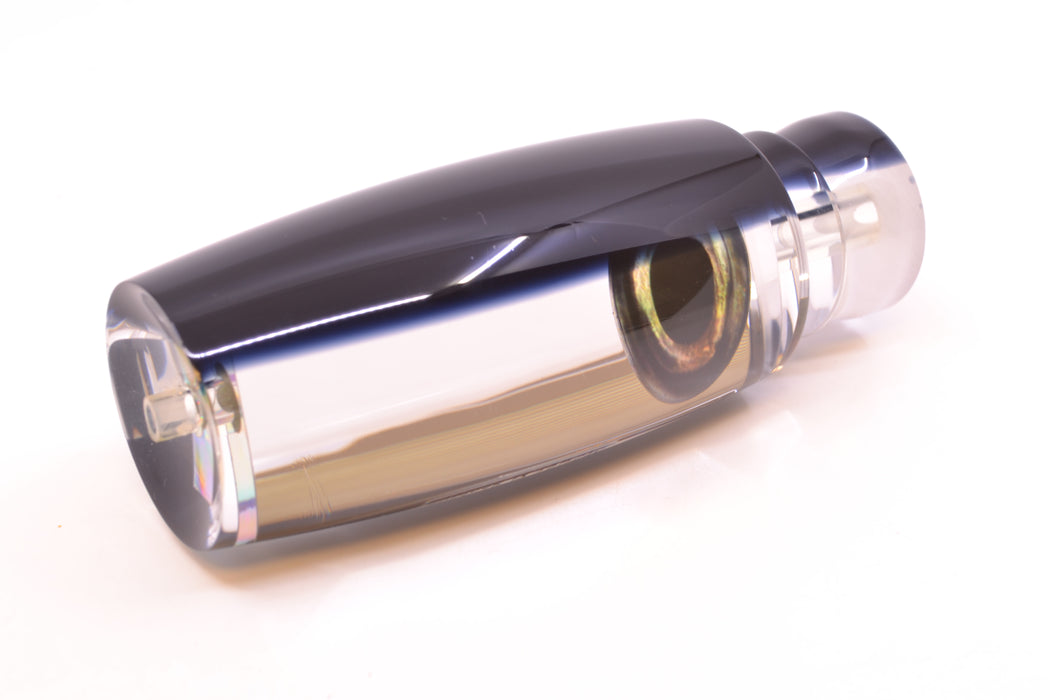 Moyes Lures Clear Mirrored Black Back Taxi Eyes XL Shotgun 14" 8oz