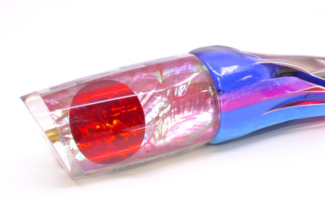 Koya Lures Pink Angel Wing MOP Red Eyes JP XL Lunger 16" 15oz FT Vinyl Blue Dream