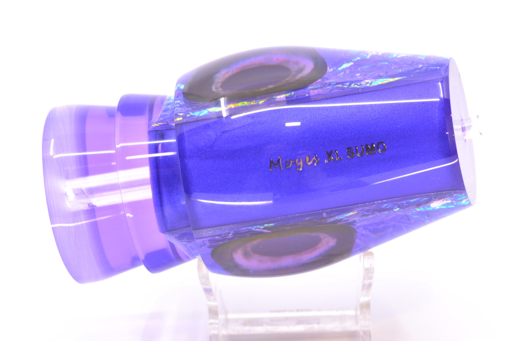 Moyes Lures Pink-Orange-Purple Dichro Purple Back Taxi Eyes XL Sumo 16" 13oz GZE