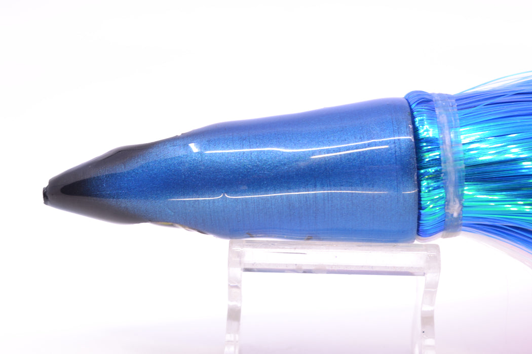 Tsutomu Lures Blue-White Non-Jetted Kona Dragon 9"+ 8oz Strobez Blue-White/Pink