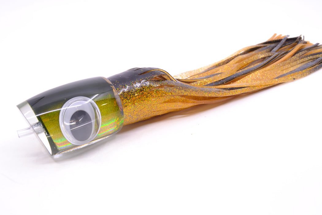 Big T Lures Black-Gold Rainbow Medium Zulu Impi 14" 11.5oz Skirted Black-Gold GZE