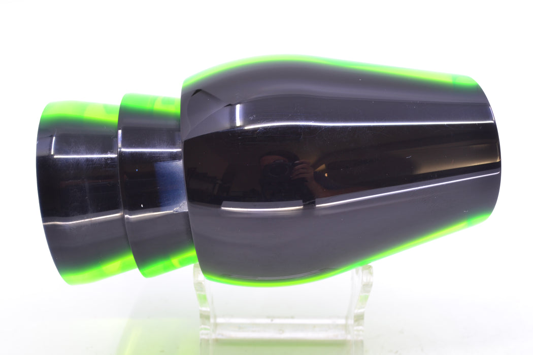 Moyes Lures Lime Green MOP Black Back Taxi Eyes XL Sumo 16" 13oz GZE