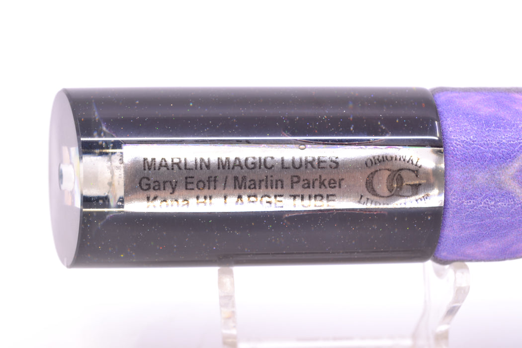 Marlin Magic Lures Purple MOP Black Back Large Tube 12" 7oz ALV Vinyl Skipjack *CHIPPED*