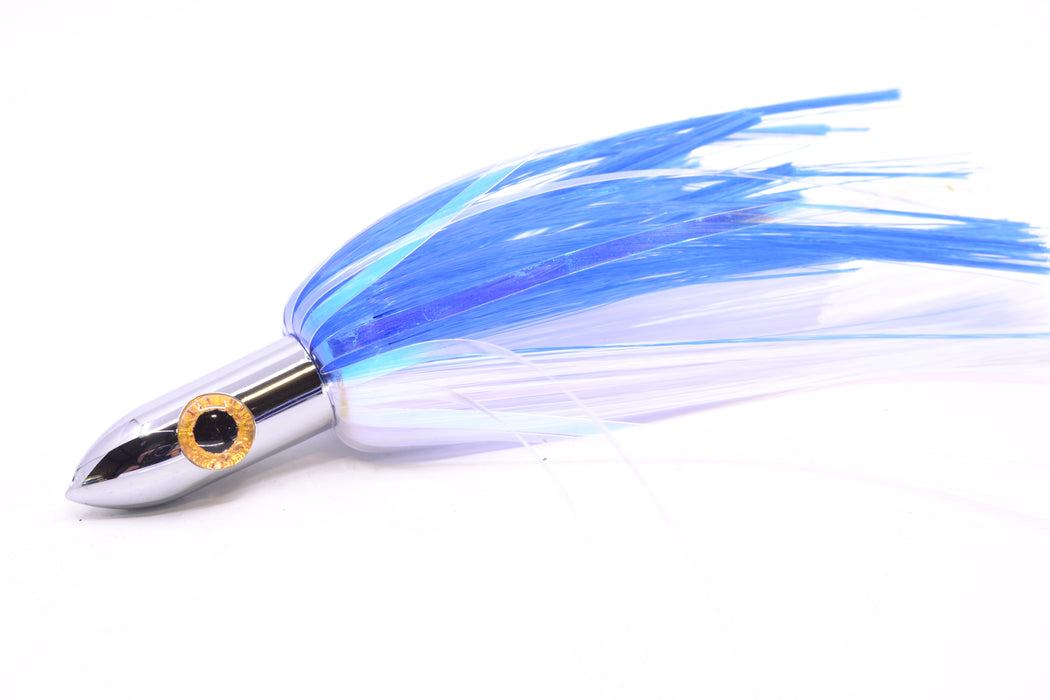 Iland Lures Blue-White Flash Hair Chrome Head Jr. Ilander 6.75" 1.75oz JR450F-BL/WH