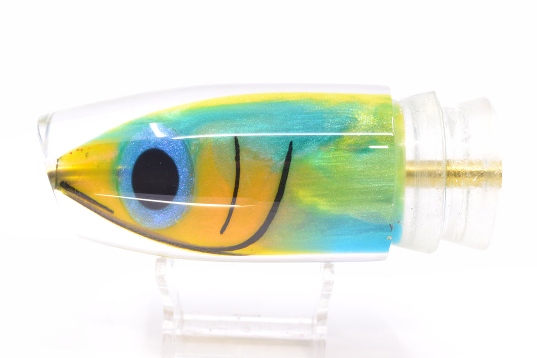 Joe Yee by KEGZ-Niiyama Collab Green-Yellow Fish Head Super Plunger 14" 7.2oz GZE