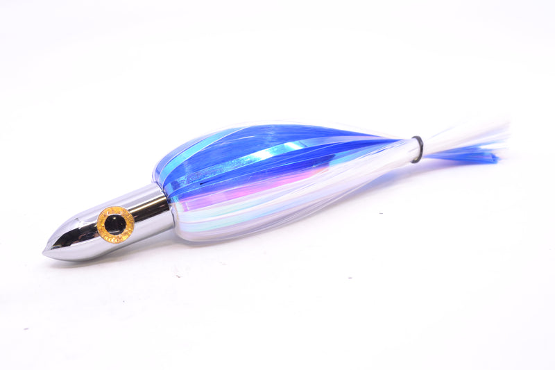 Iland Lures Blue-White Flash Hair Chrome Head Jr. Ilander 6.75" 1.75oz JR450F-BL/WH