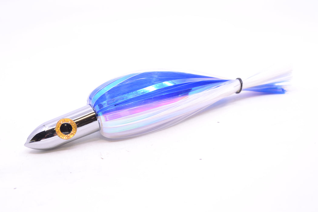 Iland Lures Blue-White Flash Hair Chrome Head Jr. Ilander 6.75" 1.75oz JR450F-BL/WH