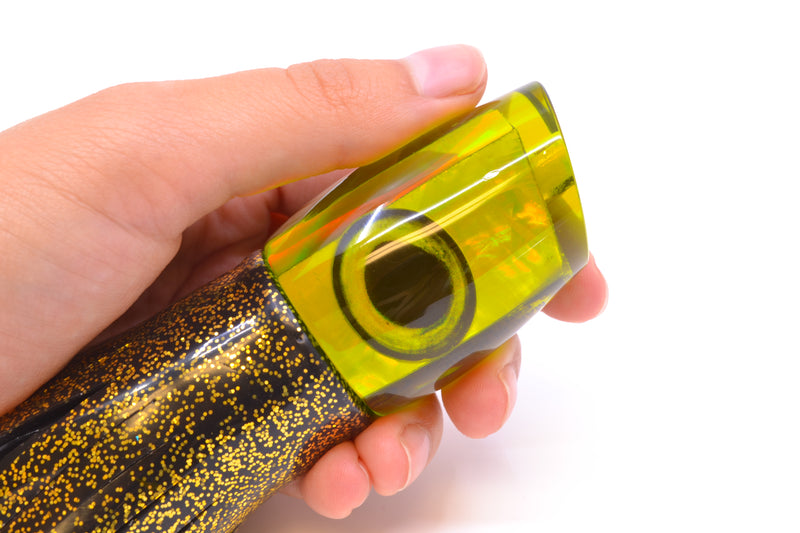 Marlin Magic Green/Gold Awabi Taxi Eyes Baby Ruckus 10" 6.5oz Skirted Black