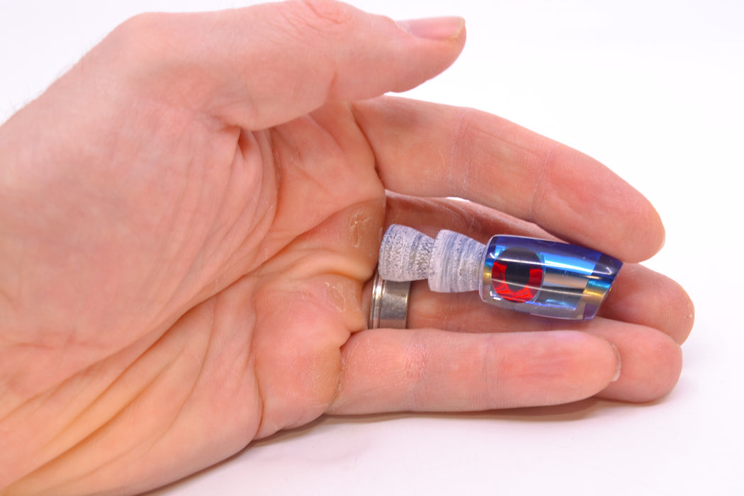 Coggin Lures Clear Mirrored Blue Back Tado Lo'ihi Peanut Slant 4.5" 0.3oz