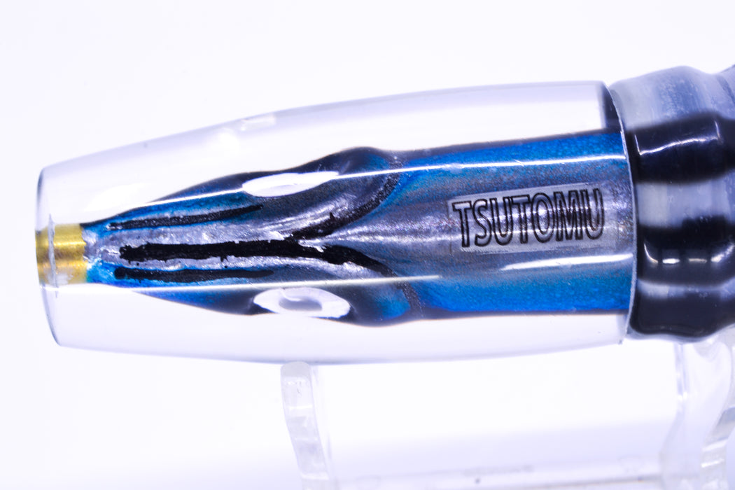 Tsutomu Lures "Hardline Aku" Fish Head Ali'i Invert 7" 5.7oz Skirted Skipjack