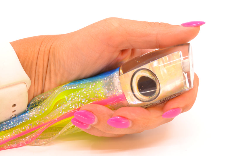 Marlin Magic White Awabi Taxi Eyes Baby Ruckus 10" 6.5oz Skirted Holo & Blue Bars