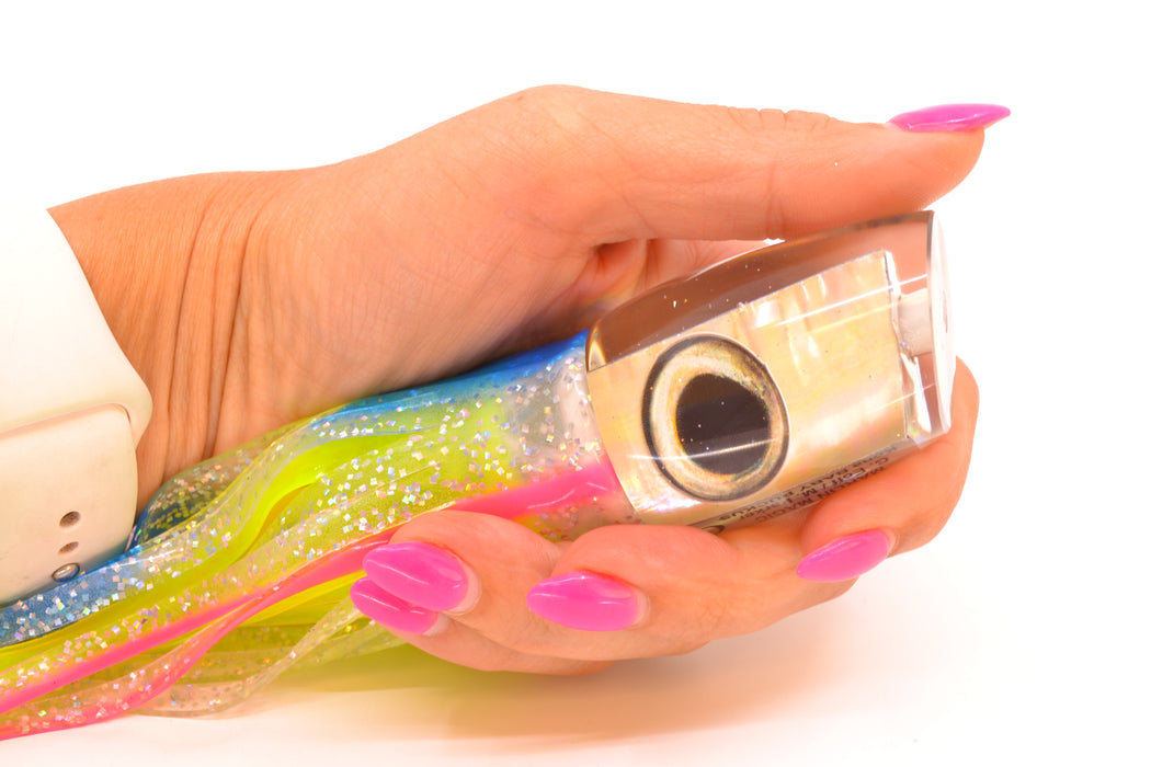Marlin Magic White Awabi Taxi Eyes Baby Ruckus 10" 6.5oz Skirted Holo & Blue Bars