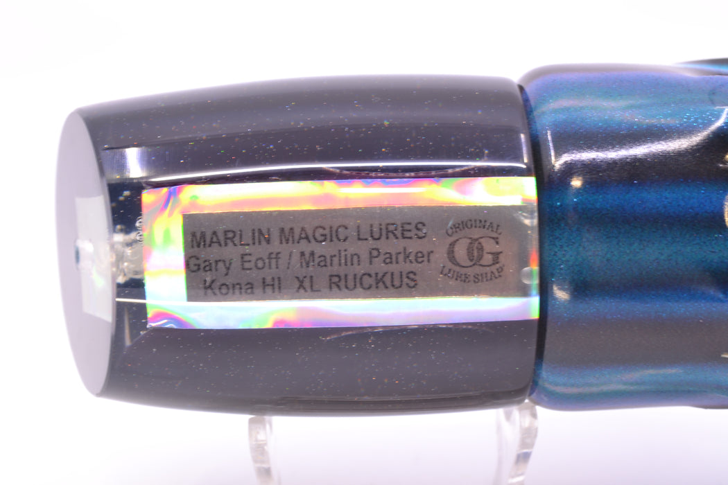 Marlin Magic Purple MOP Black Back Red Eyes XL Ruckus 16" 14oz FT Vinyl Skipjack