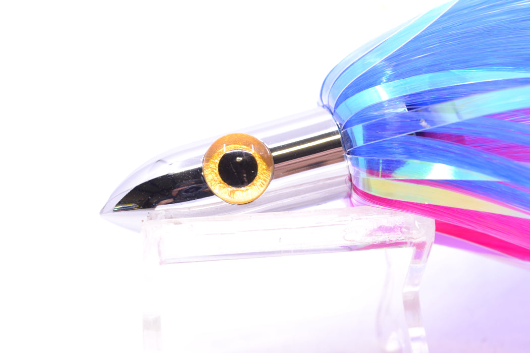 Iland Lures Blue-Pink Flash Hair Chrome Head Jr. Ilander 6.75" 1.75oz JR450F-BL/PK