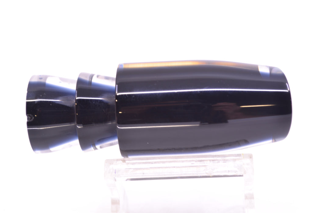 Moyes Lures Black Death Black Pearl Black Back Taxi Eyes Small Plunger 9" 3oz GZE
