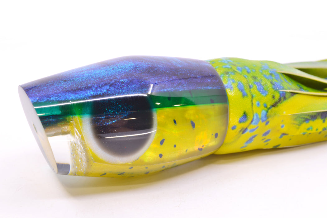 Ali'i Kai Lures Mahi MOP Blue-Green Back "Futa" Tahitian Pirate 14" 9oz ALV Vinyl Mahi GZE