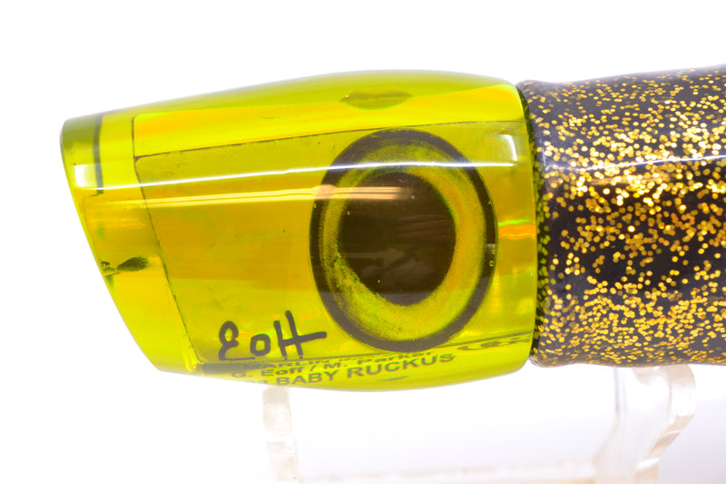 Marlin Magic Green/Gold Awabi Taxi Eyes Baby Ruckus 10" 6.5oz Skirted Black