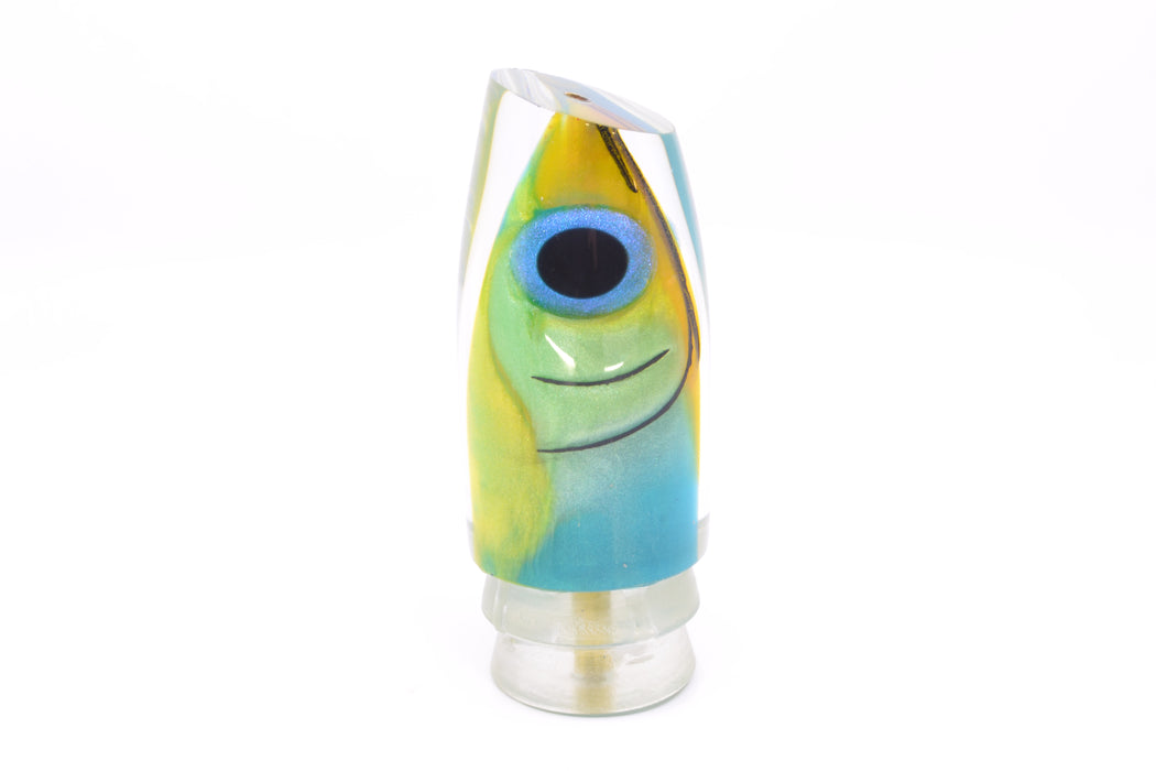 Joe Yee by KEGZ-Niiyama Collab Green-Yellow Fish Head Super Plunger 14" 7.2oz GZE