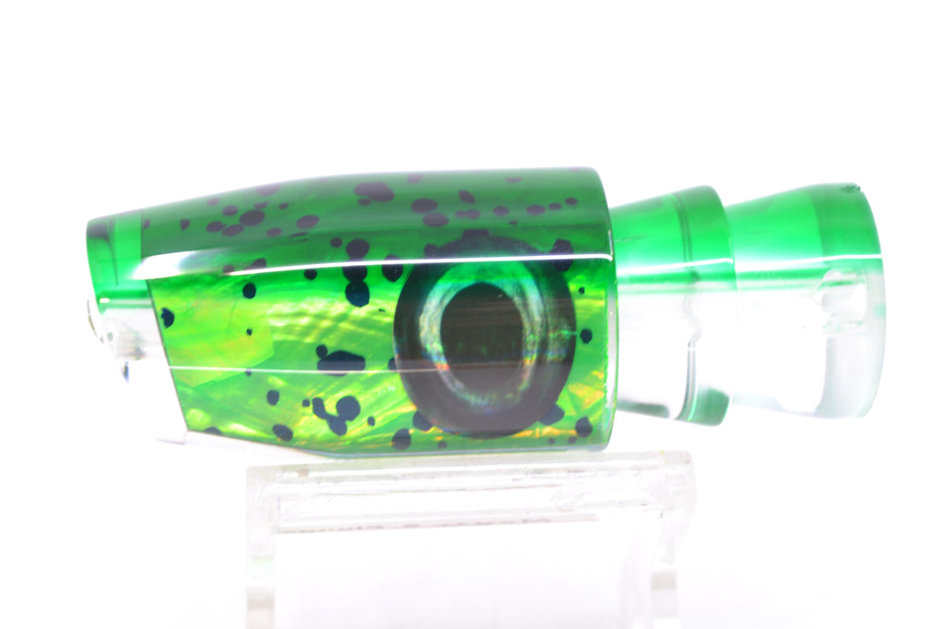 Moyes Lures Mahi MOP Green Back Taxi Eyes Small Plunger 9" 3oz GZE