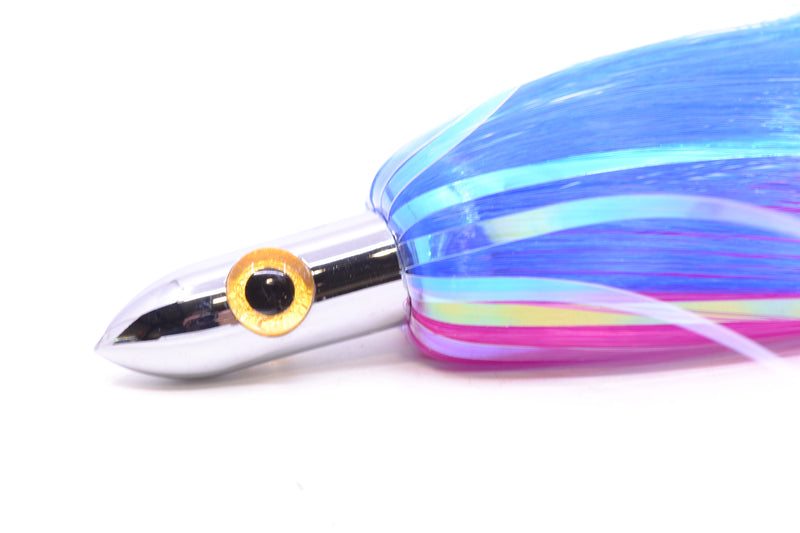Iland Lures Blue-Pink Flash Hair Chrome Head Jr. Ilander 6.75" 1.75oz JR450F-BL/PK