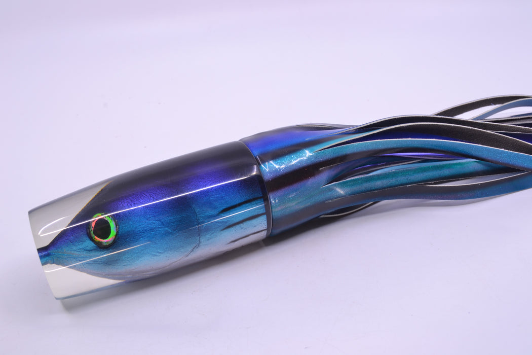 Ali'i Kai Lures Skipjack Fish Head Large Hard Head 14" 11.2oz Fire Tailz Vinyl Skipjack