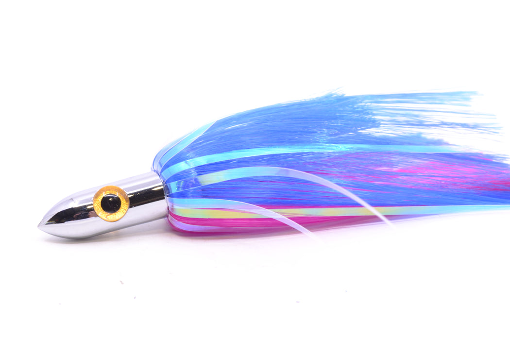 Iland Lures Blue-Pink Flash Hair Chrome Head Jr. Ilander 6.75" 1.75oz JR450F-BL/PK