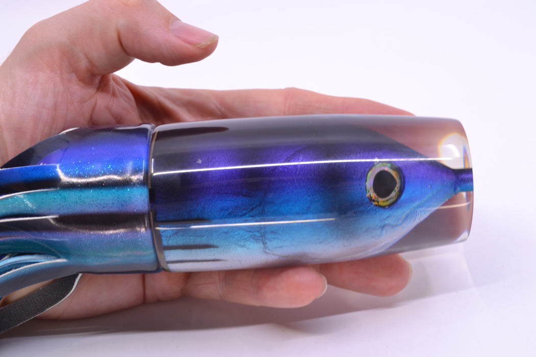 Ali'i Kai Lures Skipjack Fish Head Large Hard Head 14" 11.2oz Fire Tailz Vinyl Skipjack
