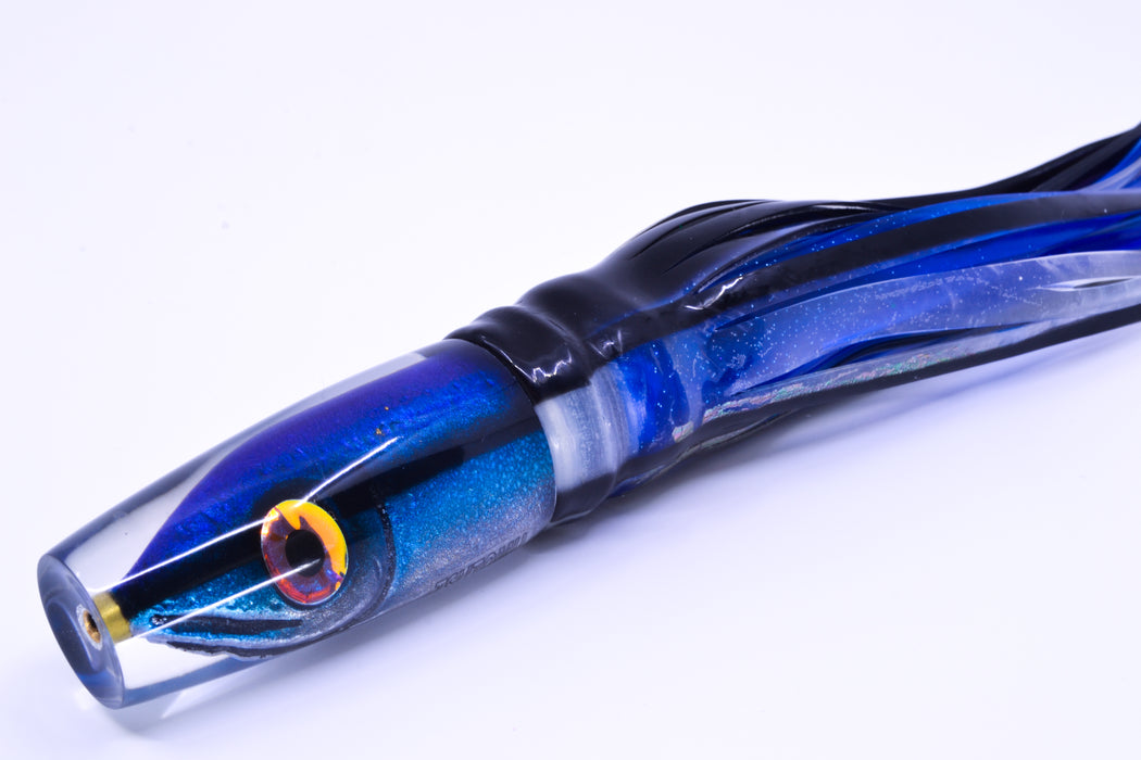 Tsutomu Lures "Hardline Aku" Fish Head Ali'i Invert 7" 5.7oz Skirted Skipjack