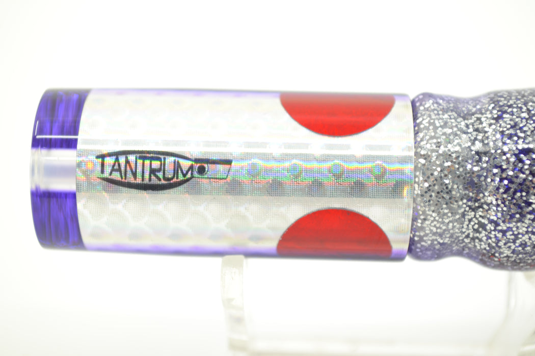 TANTRUM Lures Rainbow Scale Purple Back Small AMN 7" 2.3oz Skirted Purple-Silver-Black