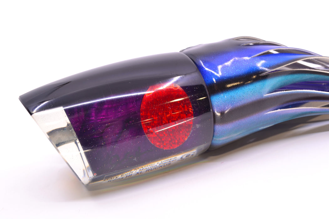 Marlin Magic Purple MOP Black Back Red Eyes XL Ruckus 16" 14oz FT Vinyl Skipjack