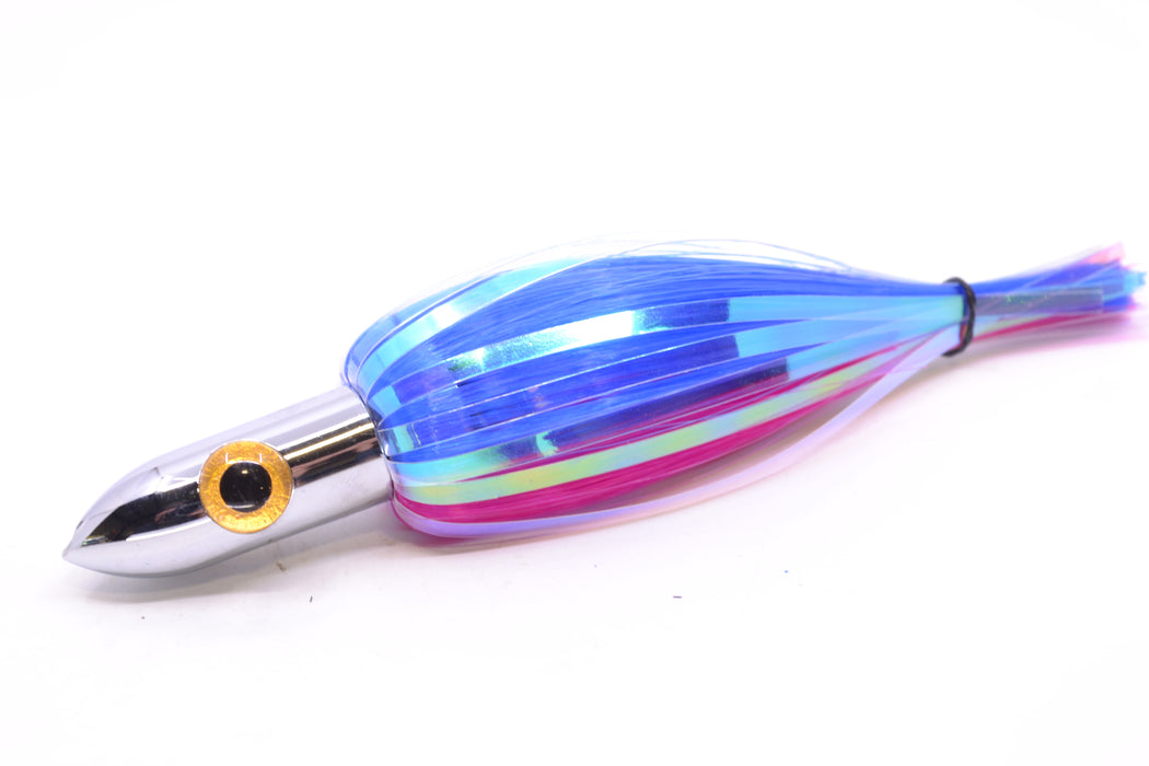 Iland Lures Blue-Pink Flash Hair Chrome Head Jr. Ilander 6.75" 1.75oz JR450F-BL/PK