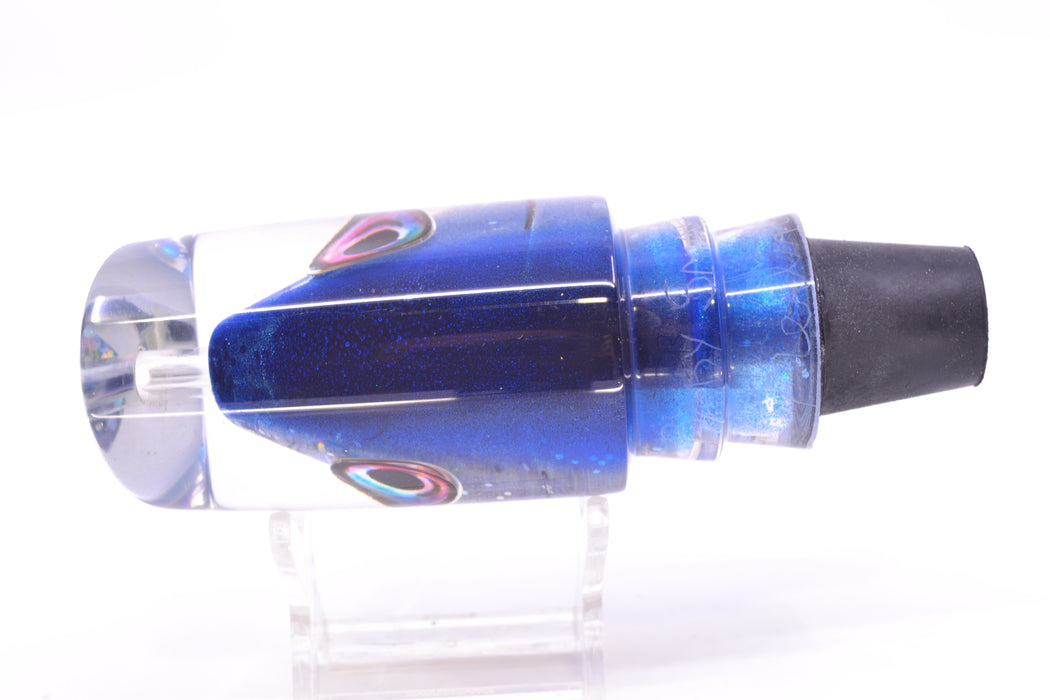 Aloha Lures Silver Rainbow Black-Blue Back "Scared $#!Tless" Baby Smash Bait 12" 7.3oz