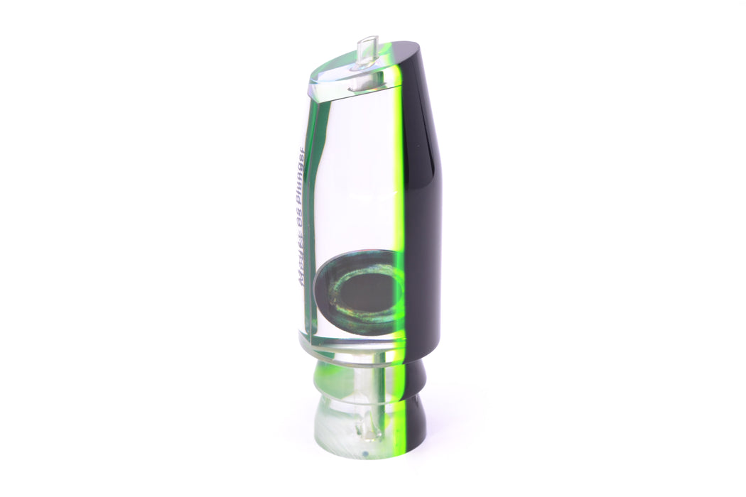 Moyes Lures Clear Mirrored Black-Green Back Taxi Eyes O.S. Plunger 12" 4.2oz GZE