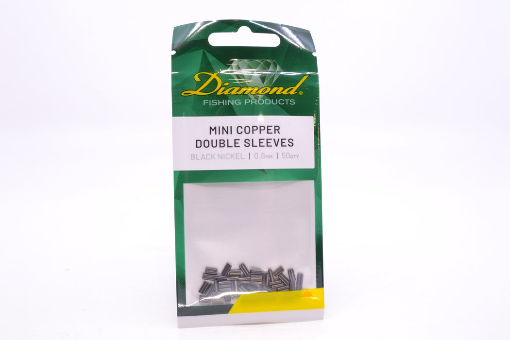 Diamond Mini Copper Double Sleeves - Cable Crimps