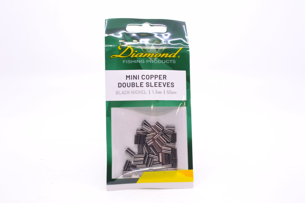 Diamond Mini Copper Double Sleeves - Cable Crimps